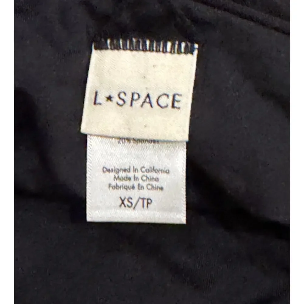 L Space Leilani Rose Appliqué High Cut Bikini Bottoms Size XS